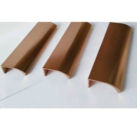 Flat Rose Gold Aluminium Kitchen Profile Manufacturers, Suppliers in Hyderabad