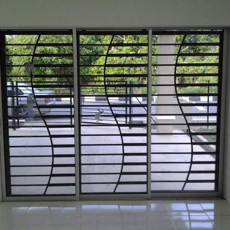 Modern Rectangular Aluminium Window Grill For Home Manufacturers, Suppliers in Sant Kabir Nagar